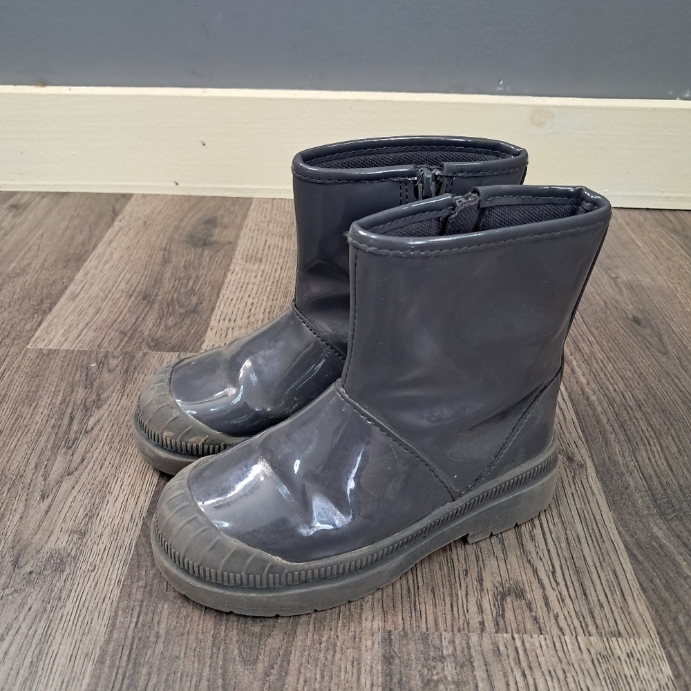 Zara Kids Shoes Size EU25 Girls Gray Shiny Boots